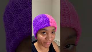 Crochet Beanie crochet crochetbeanie beanie Pattern used was by VivCrochets [upl. by Brindle]