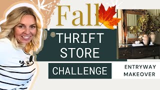 Thrift Store Fall Makeover  Before and After  24 Hour Challenge [upl. by Tamsky709]