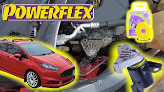 Fiesta ST power flex passenger motor mount bushing install [upl. by Anivad]