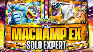 Machamp EX Expert Solo Battle 100 Guide 【Pokemon TCG Pocket】 [upl. by Medlin]