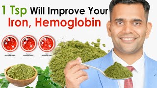 1 TSP Will Improve Your Iron Hemoglobin At Home  How To Increase Hemoglobin Naturally at Home [upl. by Porte]