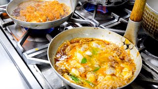 かつ丼！天ぷら！働く男たちの胃袋を支える爆速提供うどん屋丨Best Udon in Osaka [upl. by Nebe]