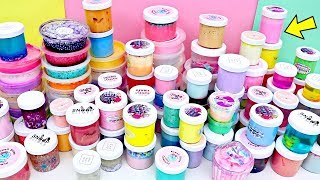 SLIME COLLECTION Declutter BIGGEST Slime Collection [upl. by Leckie878]