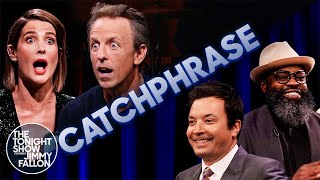 Catchphrase with Seth Meyers and Cobie Smulders  The Tonight Show Starring Jimmy Fallon [upl. by Fidole]