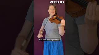 Learn ricochet bowing on the violin shorts [upl. by Atte]