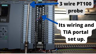 How to set upwire Siemens S71500 series PLC PT100 temperature probe ready for PID control [upl. by Demetria]