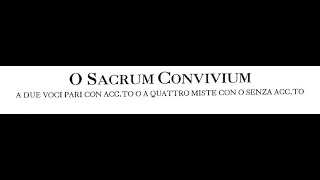 Lorenzo Perosi  O Sacrum Convivium [upl. by Terrilyn]