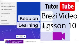 Prezi Video Tutorial  Lesson 10  Sharing Screen [upl. by Nimajaneb]