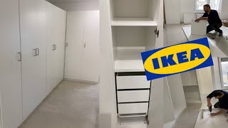 Montage de dressing IKEA à angle avec portes partie2 [upl. by Feinstein92]