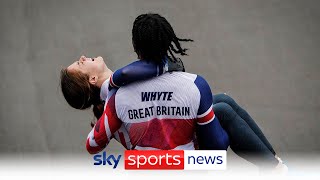 Bethany Shriever and Kye Whyte win historic gold amp silver medals in BMX racing for Team GB [upl. by Cherise]