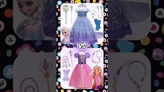 choose Elsa 💙 OR Rapunzel 💜tiktok shortsfeed lisaandlena [upl. by Eilraep]