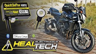 HealTech QuickShifter Easy iQSE Install on Yamaha FZ1 [upl. by Yrojram]