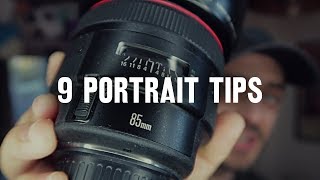 9 tips for BETTER PORTRAITS [upl. by Sundberg279]