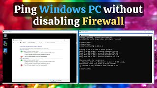 How to allow Ping request to Windows 10 without disabling Windows Firewall [upl. by Marduk]