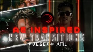 Ae Inspired New Transitions  Preset amp XmlIn Alightmotion 🌚💦 [upl. by Morlee119]