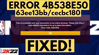 NBA 2K22  NBA 2K24 4b538e50  EFEAB30C There is a problem with your connection Servers Down [upl. by Lamraj]