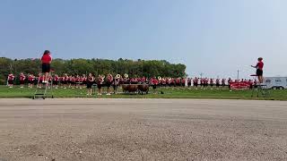 2021 09 11 Pulaski High School Marching Band Pittsfield Armed Forces Salute [upl. by Mcmath]