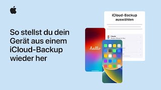 So stellst du dein iPhone oder dein iPad aus einem iCloud Backup wieder her  Apple Support [upl. by Nosauq133]