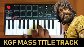 KGF Mass Title Card Bgm  Cover By Raj Bharath  Yash  Ravi Basur [upl. by Neruat488]