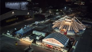 Circus Roncalli Aufbau am Gelände der Messe Graz [upl. by Ahsiled]