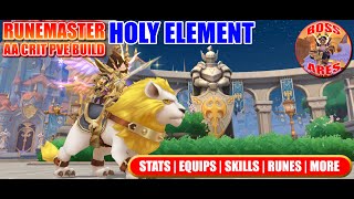 Ragnarok M Eternal Love  Runemaster AA Crit PVE Holy Element Build  1012 Gears 70 Depo [upl. by Legnaleugim]