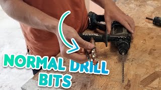 How To Use A Regular Drill Bit In A SDS Drill [upl. by Tyree149]