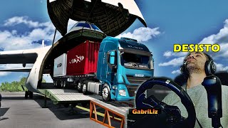 SOFRI PRA COLOCAR DENTRO DO AVIÃO ESSE BITREM  Vida de Caminhoneiro 227  Euro Truck Simulator 2 [upl. by Calvinna]