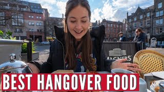 Perfect Hangover Food  Scottish Breakfast amp Yorkshire Pudding Wrap  Hostel Travel Series Part 4 [upl. by Neomah219]