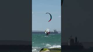 langebaan beach kitesurfing wingfoiling goodday travel southafrica shortsviral [upl. by Lissy285]