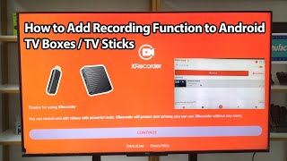 How to Add Recording Function to Android TV Boxes  TV Sticks [upl. by Pomona91]