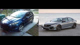 Fiesta ST VS Civic Sport 15T [upl. by Aiuqram]