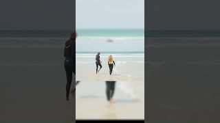 Surfing at Matosinhos beach in Porto Portugual portugalexperience europeancapital [upl. by Kristina]