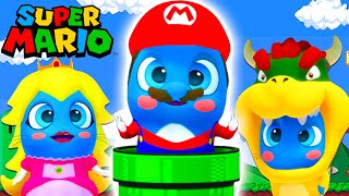 The SUPER MARIO BROS Theme song amp PEACHES  Bowser Jack Black ⭐️ Cute covers by The Moonies [upl. by Reema]