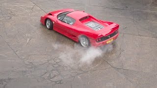 Ferrari F50 in motion  High speed camera [upl. by Obie839]