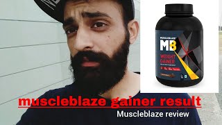 Muscleblaze Review After 30 Day use weight gainer [upl. by Yesnel]