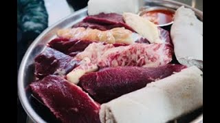 Eating Raw Beef in Ethiopia 🇪🇹 [upl. by Dloreh263]