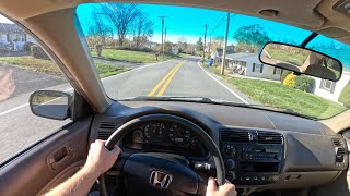 2001 Honda Civic LX  POV Test Drive  060 [upl. by Mima249]