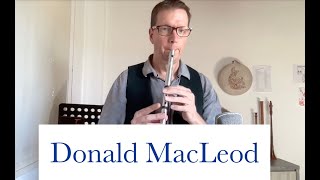 Donald MacLeod ein schottischer Hornpipe auf der Tin Whistle in A [upl. by Amikat702]