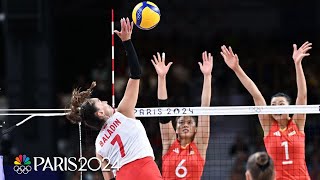 Turkiye womens volleyball punches ticket to first Olympic semifinal  Paris Olympics  NBC Sports [upl. by Ettenahc103]