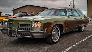 1972 Oldsmobile Custom Cruiser cold start  Rocket 455 V8 [upl. by Zailer28]