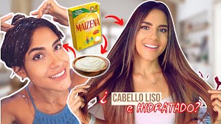 MASCARILLA DE MAIZENA para EL CABELLO • CÓMO ALISAR el CABELLO NATURALMENTE [upl. by Celisse692]