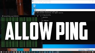 How to Allow Ping Request in Windows 10 Without Disabling Windows Firewall [upl. by Anim]