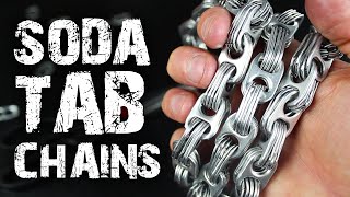 How to make Chains from Soda Can Tabs [upl. by Iaw]