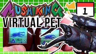 BATTLING BEETLES  GIVEAWAY Sodatete Mushiking Virtual Pet Diary Day 1  CWK [upl. by Atirres471]