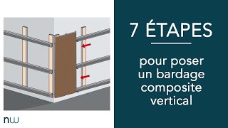 7 étapes pour poser un bardage composite vertical [upl. by Lodovico]