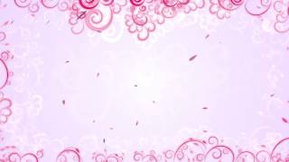 4K White amp Pink Floral amp Leaves Frame Background UHD Animation AA VFX [upl. by Walworth]