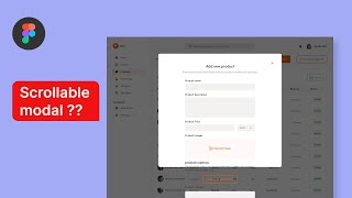 Modal UI design Vertical scroll in Figma  Scrolling in Figma explained in 4 minutes [upl. by Ennairol726]