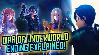 Sword Art Online Alicization EXPLAINED Special  War of Underworld Ending Scene  Gamerturk Reviews [upl. by Robinson]