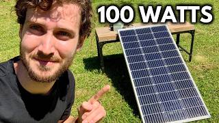 How Much Energy Does a 100 Watt Solar Panel Produce [upl. by Immas]