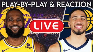 Los Angeles Lakers vs Indiana Pacers LIVE PlayByPlay amp Reaction [upl. by Esinrahc]